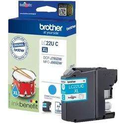 Brother LC22UC Druckerpatrone 1 Stück(e) Original Hohe (XL-) Ausbeute Cyan