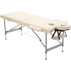 MASSAGELIEGE höhenverstellbar Beige