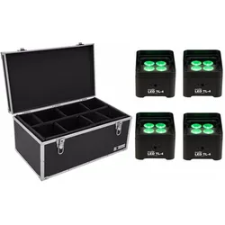 Eurolite Set 4x LED TL-4 Trusslight + Case (8 W, LED), Scheinwerfer, Mehrfarbig