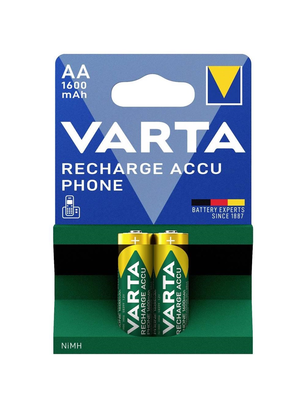 VARTA Rechargeable Accu Phone - 2 x AA - 1600 mAh