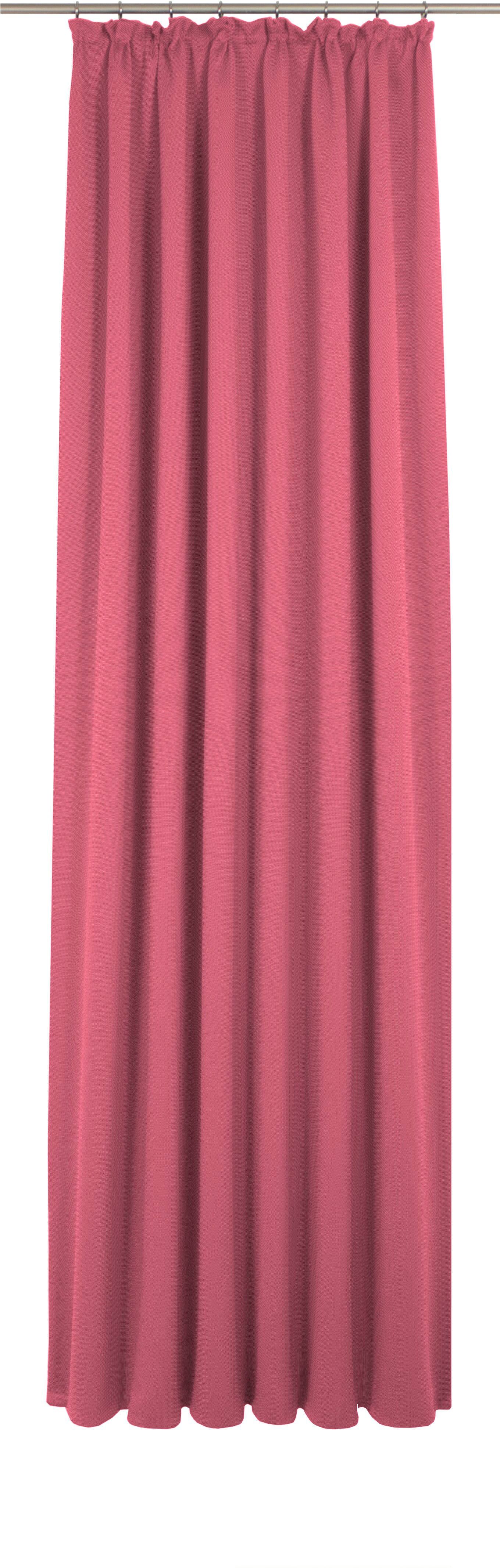 Vorhang ADAM "Uni Collection", pink, B:142cm H:315cm, Baumwolle (Bio-Baumwolle), Gardinen, aus 100% Bio-Baumwolle, Vorhang nach Wunschmaß