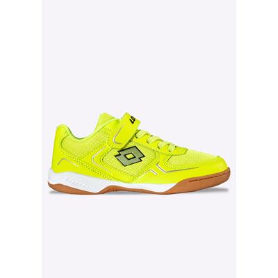 Hallenschuh LOTTO, Mädchen, Gr. 35, atmungsaktiv, fr.gelb, schwarz, Mesh, Synthetik, Schuhe Hallenschuh