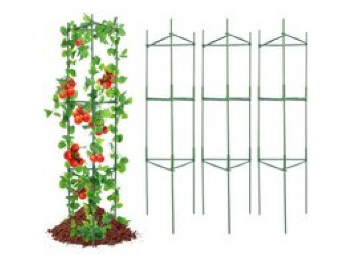 VEVOR Cage à tomates, 32x32x123 cm, support pour plantes de jardin, lot de 6 cages empilables pour plantes hautes, tours à tomates en treillis pour jardin surélevé, légumes, fleurs, plantes grimpantes