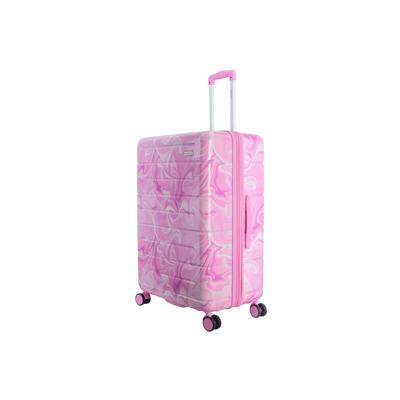 Koffer SAXOLINE "Splash", Gr. B/H/T: 51cm x 77cm x 32cm, pink, bedruckt, Koffer, aus robustem ABS/PC-Material