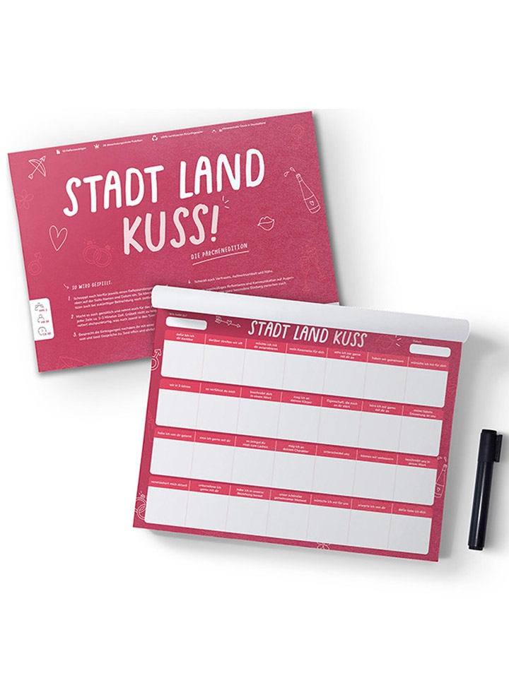 Simon & Jan Ratespiel "Stadt Land Kuss" - ab 16 Jahren - onesize
