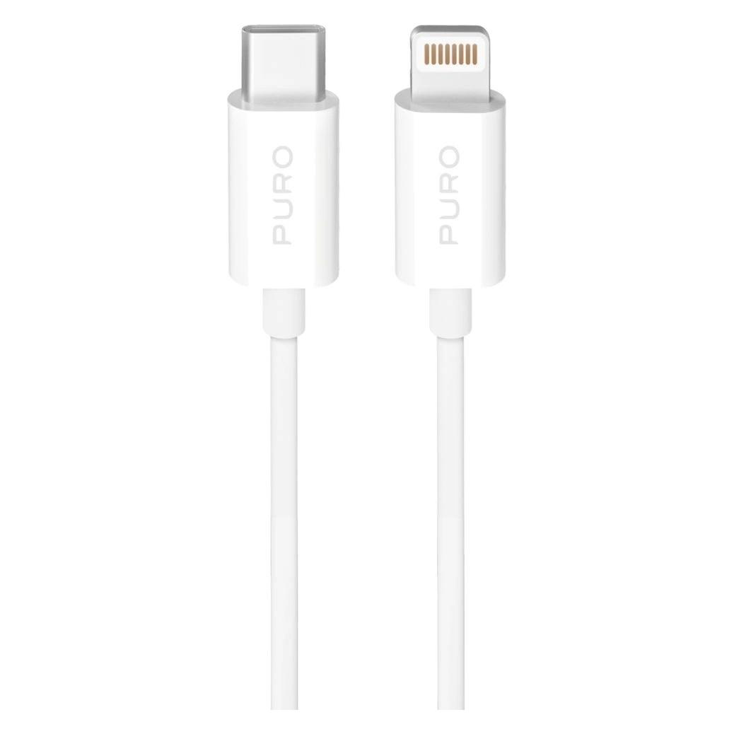 Puro TPE 20W USB-C - Lightning Kabel 3m - Weiss (3 m, 20 W) (PUCAPLTC20W3MTWHI)