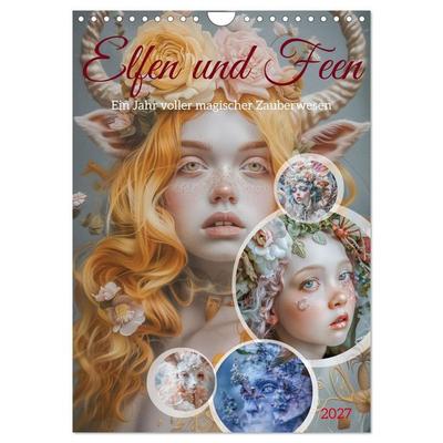 Elfen und Feen (Wandkalender 2027 DIN A4 hoch), CALVENDO Monatskalender