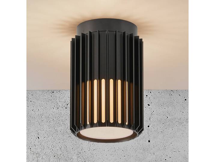 Nordlux Außen-Deckenleuchte Aludra, Seaside schwarz dimmbar, schwarz, Aluminium, Design