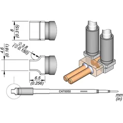 JBC Lötspitze für spezielle Steckverbinder, D 3,8 mm, C470050 (Lötspitze), Lötgerät Zubehör