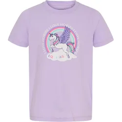 Equipage Kinder T-Shirt Anna lavender SS26 mit großem Einhorn Druck, Größe: 140