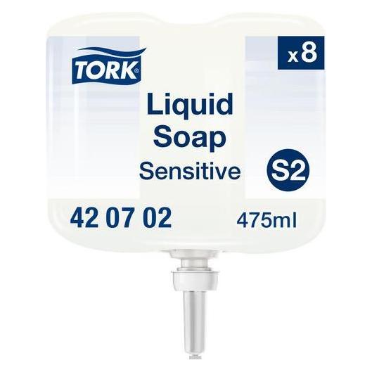 Tork 420702, Skin, Liquid soap, 475 ml, 489.3 g, 92 mm, 92 mm (Flüssigseife, 475 ml) (420702)
