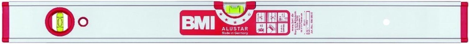 BMI Wasserwaage LM ALUSTAR 180cm eloxiert mit 3 Libellen (694180ES)