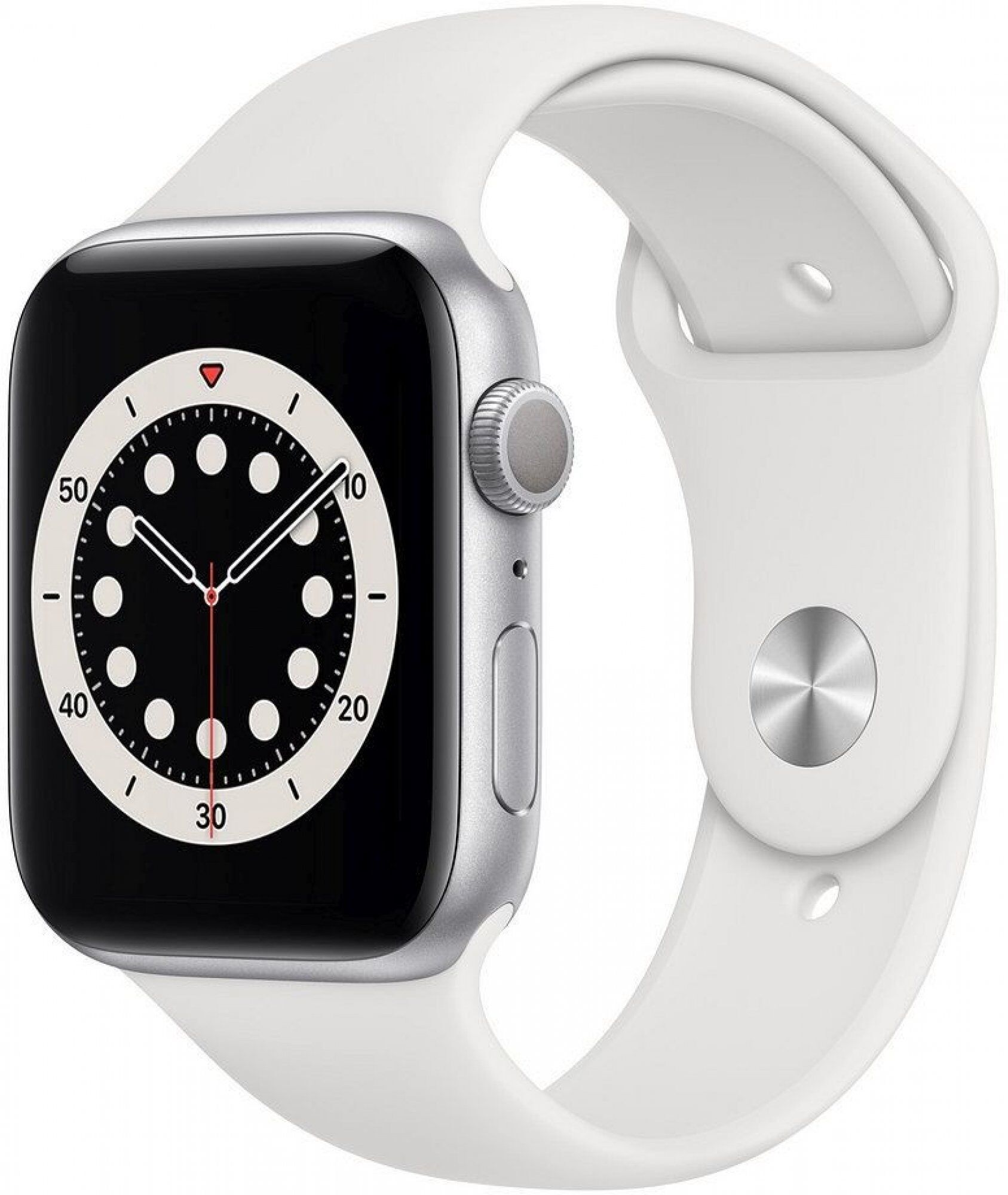 Apple Watch Series 6 Titanium 44 mm (2020)   GPS + Cellular   silver   white Sport Band - Refurbished
