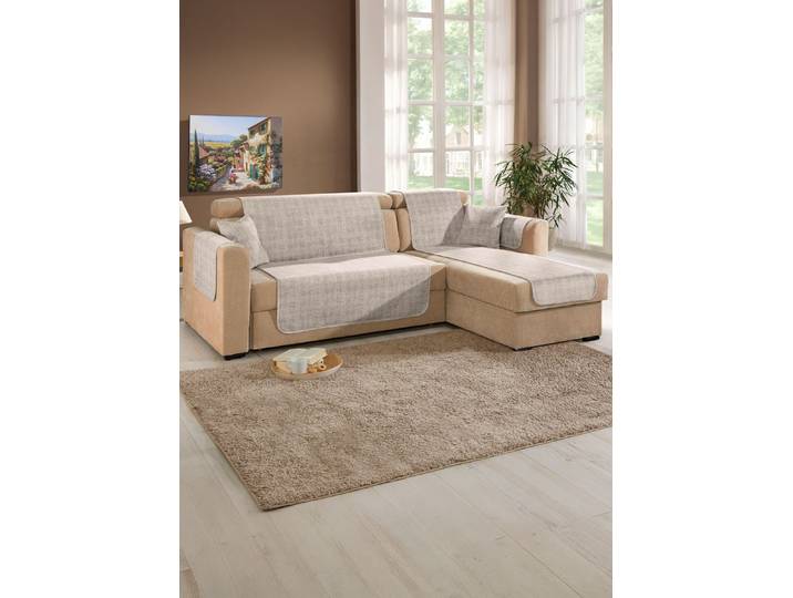 Wohnaccessoires mit Anti-Rutsch-Beschichtung, Beige, Größe 103 (Couchschoner, 100x200 cm)