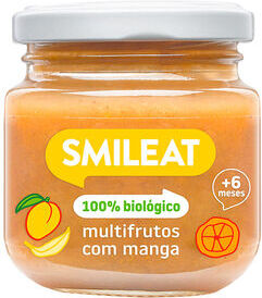 Smileat Boião Multifrutos com Manga Biológico +6M 130 gr
