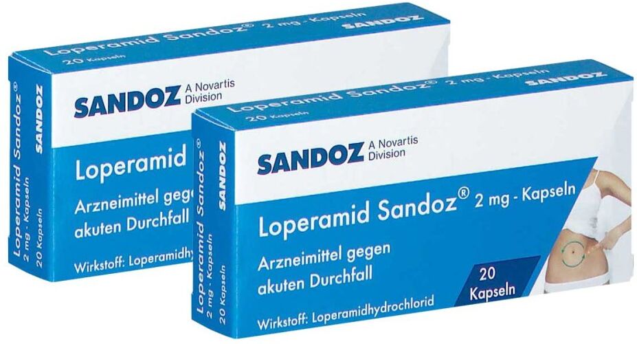 Loperamid Sandoz 2mg Kapseln 2x20stk