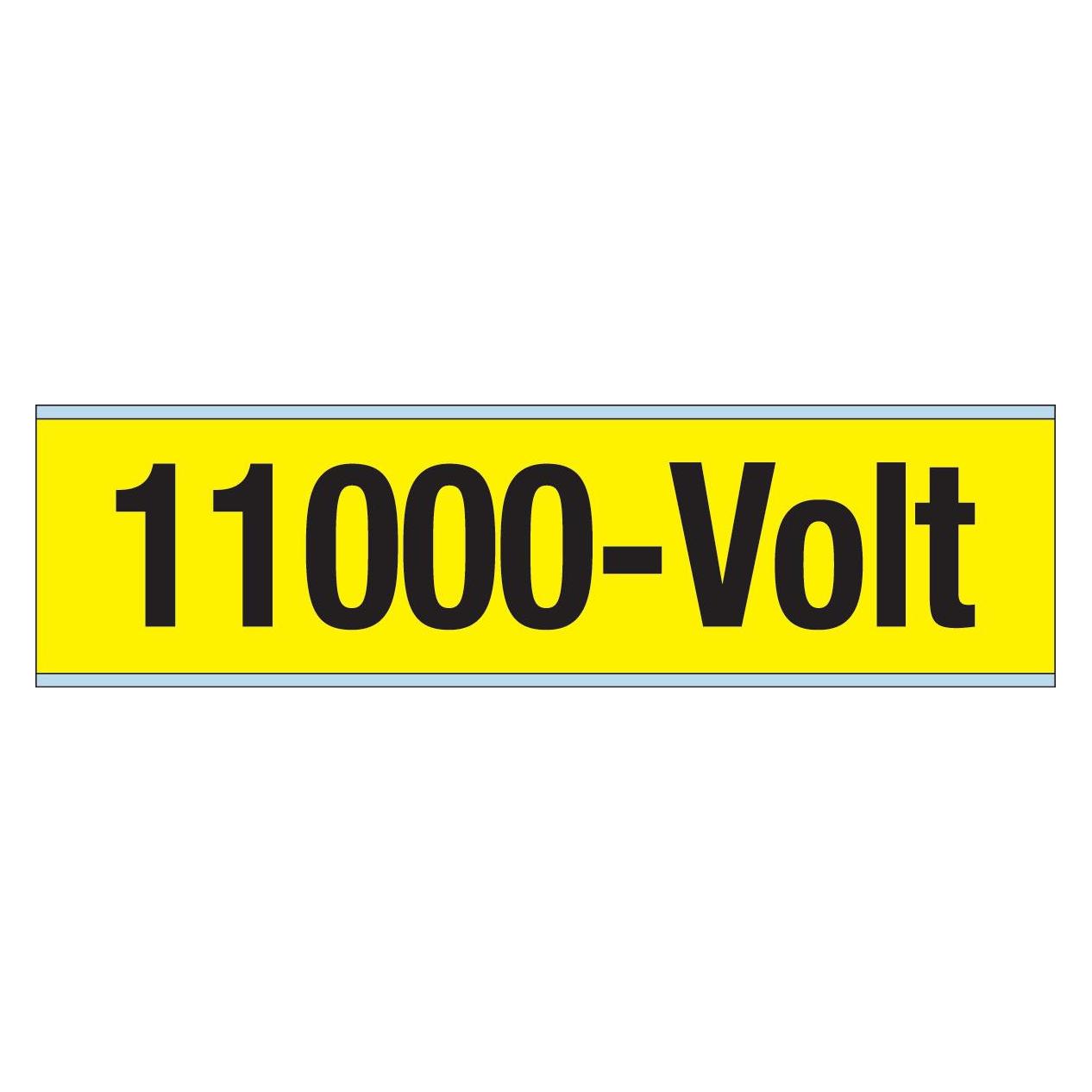 Brady Kennzeichnungen für Leitungen und Stromspannung, 11.000 Volt (VOLTAGE MARKERS CV 11000-A)