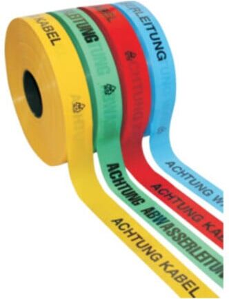 Multicoll Trassenwarnband, gelb, B.40mm L.250m, Aufdruck: Achtung Kabel, 1,0015E+24 (1001500400250010000000000)