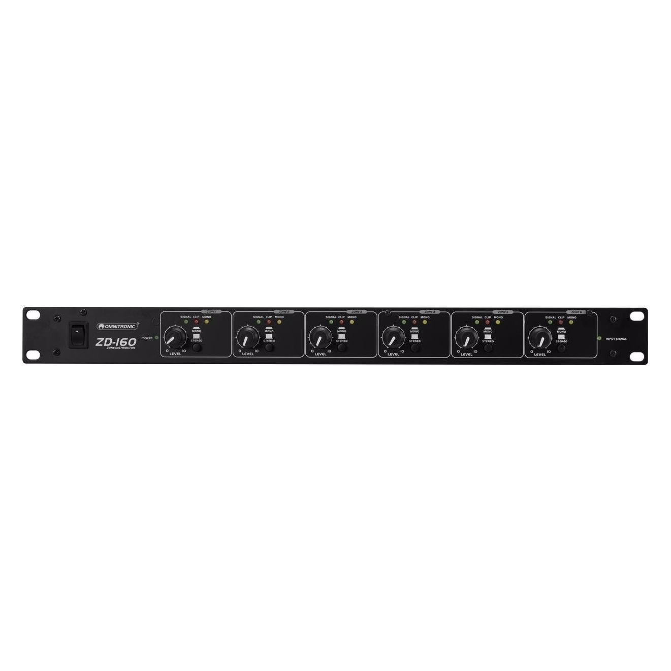 Omnitronic ZD-160B Zonen-Verteiler (Line-Mischer) (10304106)