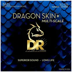 DR Strings Dragon Skin +, Quantum Nickel 6 Str. Medium Multi-Scale - Saiten E-Bass