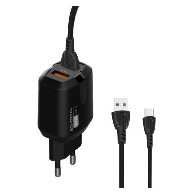 Somostel SMS-A139 charger 2x USB-A 2.4 A (26575) (12 W, 2 Ports) (26575)