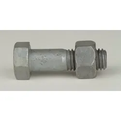 DIN 7990 Stahl 4.6 feuerverzinkt Sechskantschraube mit Mutter - M 12x105