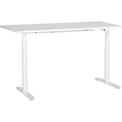 SCHREIBTISCH weiß 160/72 cm elektrisch höhenverstellbar Destin IV