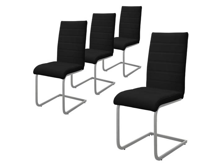 ESSZIMMERSTUHL schwarz 4er Set
