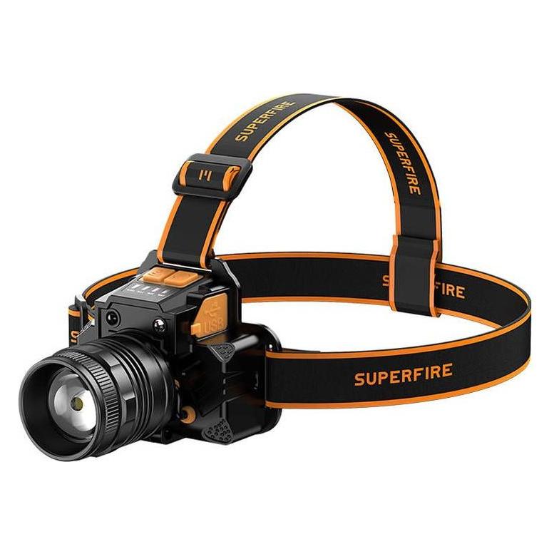 Superfire Headlight HL58, 350lm, USB (350 lm) (HL58)