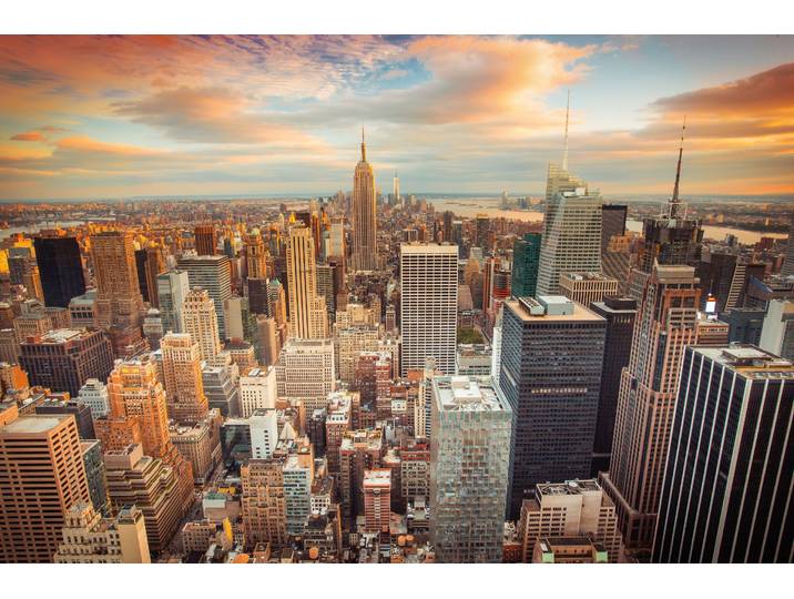 Fototapete PAPERMOON Manhattan Midtown , bunt, B:2m L:1,49m, Vlies, Tapeten, Fototapete