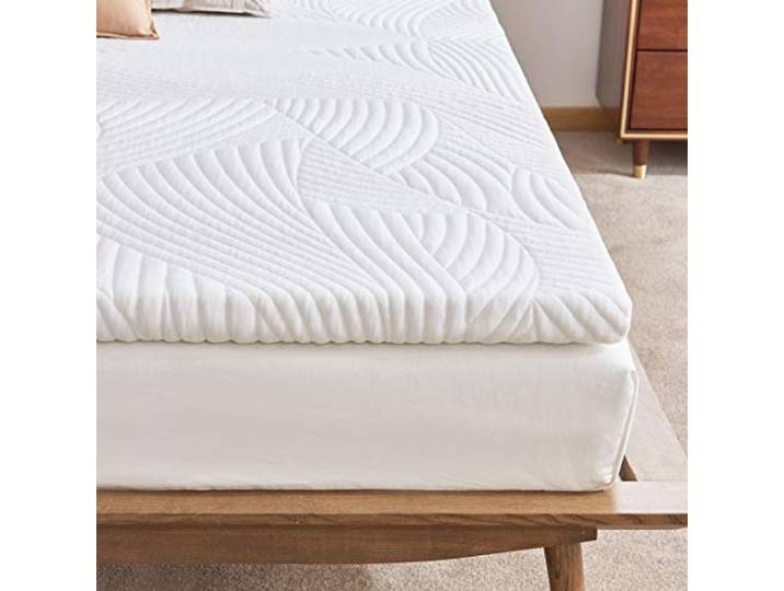 Sweetnight topper 180x200cm, Viscoelastische Matratzenauflage Gelschaum matratzentopper 180x200, 5cm Höhe Gel Memory Foam Topper,Matratzen Topper mit Abnehmbarem und Waschbarem Bezug,Weiß,H2