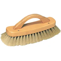 Redecker Schuh-Glanzbürste mit Griff helles Roßhhaar