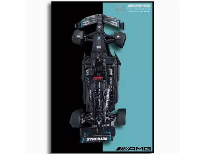 SONNIES Display-Wandtafel für Lego 42171 F1 Rennmodell, dekorative Displaypaneele für Lego-Auto, Wandmontage, Geschenk (nur Displaywand, kein Modell) (Option 2)