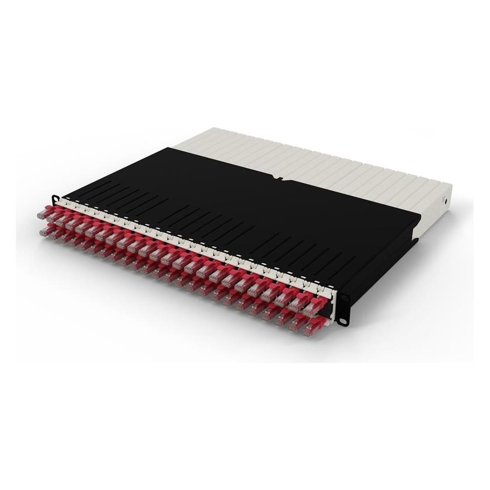 Patchbox one / 8RU / Cat 6A, UTP, 0.8 m, Rot (U/UTP, CAT6a, 0.80 m) (PONEX8UTPRD)