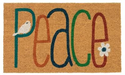 "Lush Decor Natura Peace Outdoor Mat Natural 24""x36"" - 2'x3'"