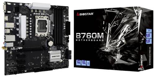 BioStar B760MX2-E Pro D4 Mainboard Sockel (PC) Intel LGA 1700 Formfaktor (Details) ATX Mainboard-Chipsatz Intel B760