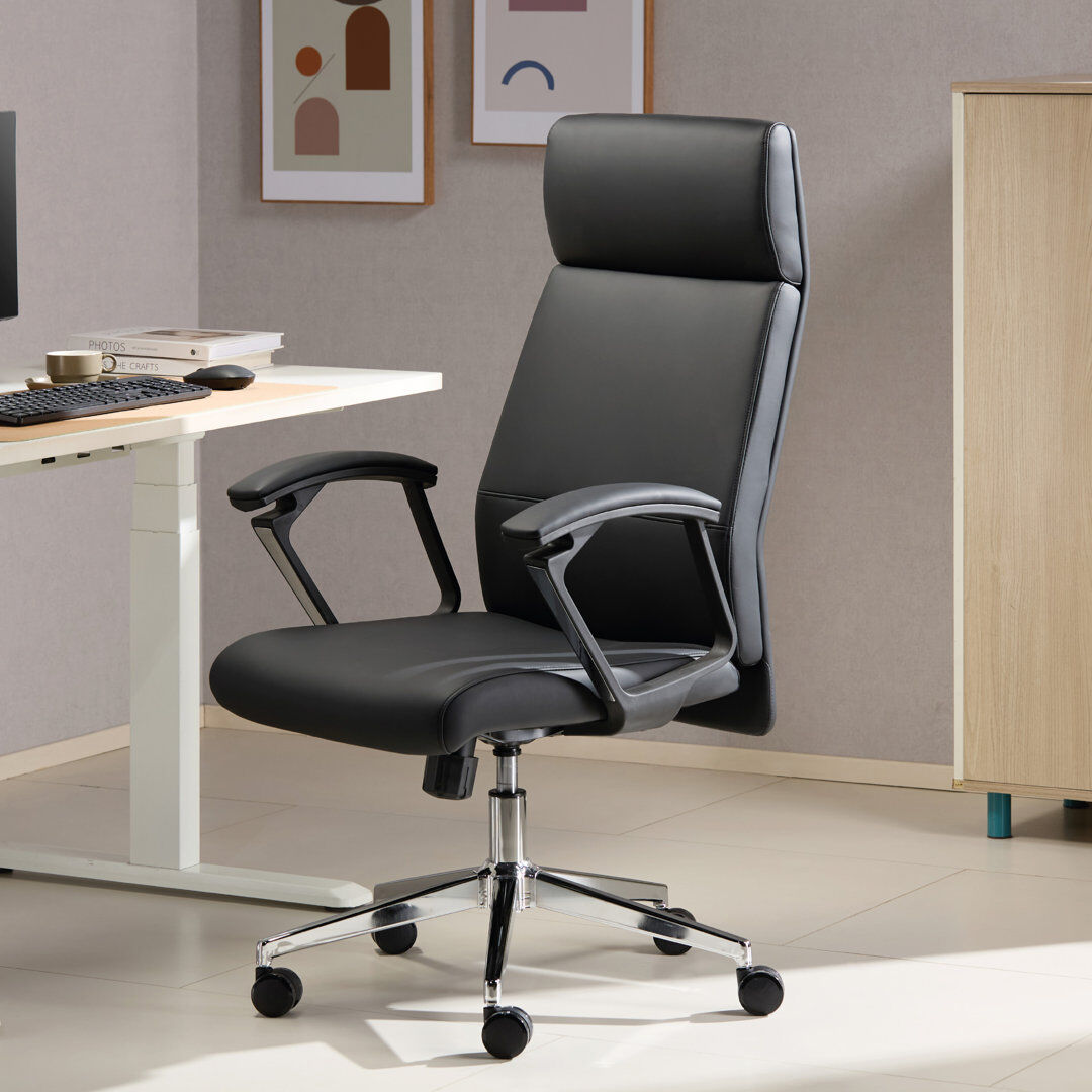 Inbox Zero Richmond Office Chair Black 65cm W X 65cm D