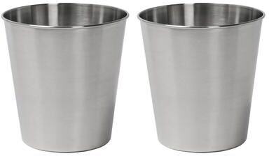 happimess Nolan Modern Classic Smooth Steel 2-Gallon Wastebasket