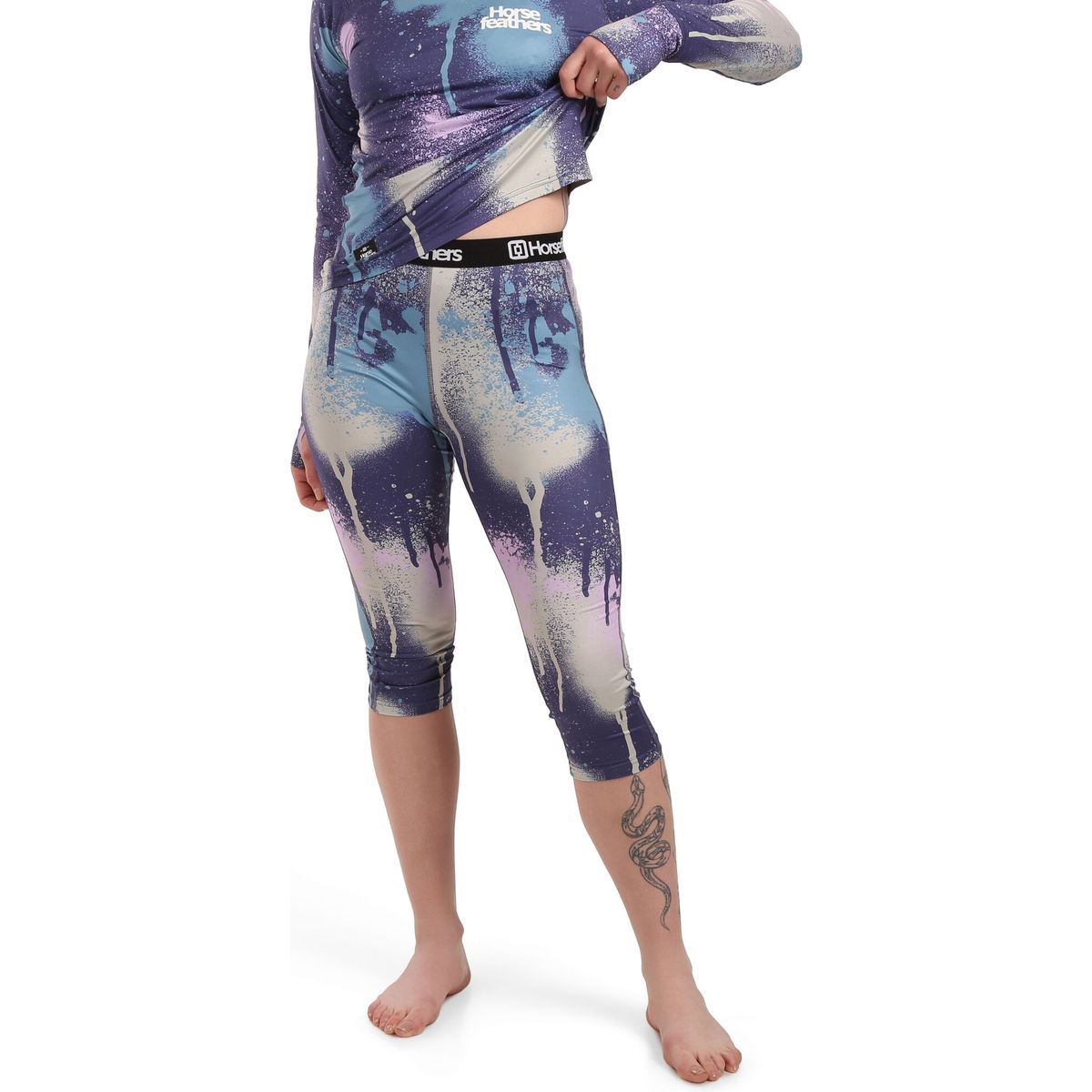 Horsefeathers Mirra 3/4 Pants lila spray S SW980C-lila spray-S