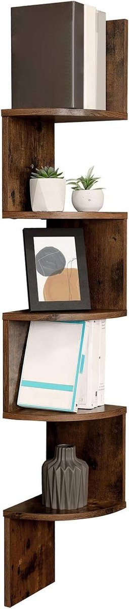 Robuuste houten hoekwandplank voor keuken, badkamer of woonkamer
