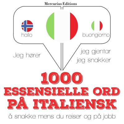 1000 essensielle ord på italiensk - JM Gardner, Audio, 9782821124042