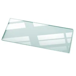 TISCHPLATTE 125 x 50 cm Transparente Glasplatte