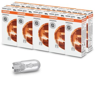 Osram 10x W5W Glühlampe, Park-/Positionsleuchte [Hersteller-Nr. 2845] für Mercedes-Benz, Iveco