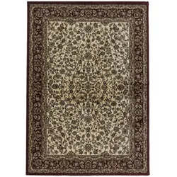 Carpetsale24 Orientteppich Rot 80x150 cm – Kurzflor Läufer im klassischen Vintage Stil für Flur, Schlafzimmer, Eingangsbereich, Wohnraum