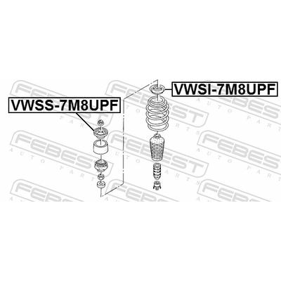 FEBEST Federteller Vorderachse VWSI-7M8UPF für Ford VAG