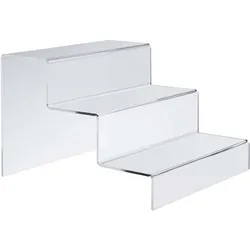 Deko Treppe, Acryl transparent | 300 x 215 x 333 mm | 3-stufig, Acryl (PMMA)