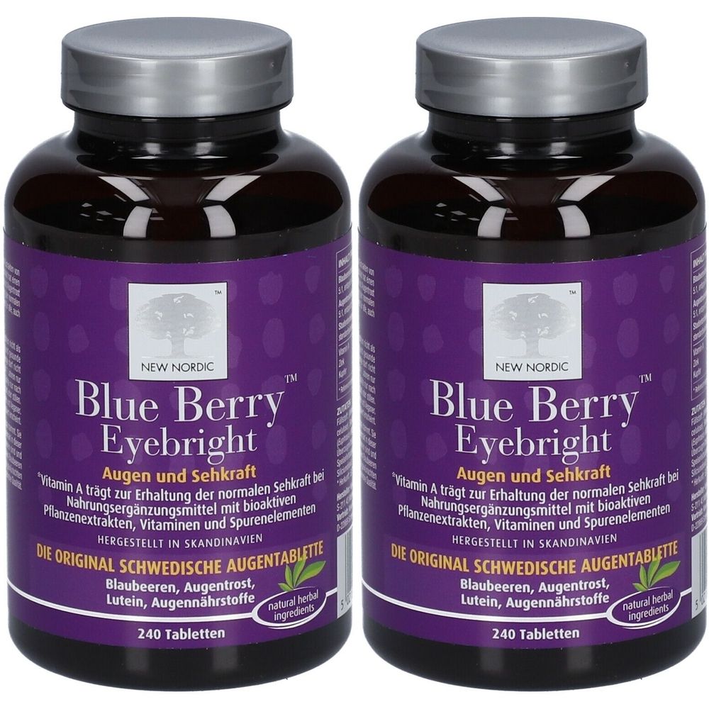 Blue Berry Eyebright Tabletten 2x 2x240 St
