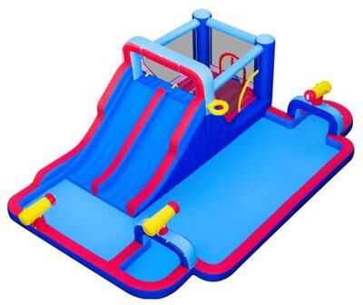 Costway Inflatable Water Slide Park for Kids Backyard Outdoor Fun (without Blower)