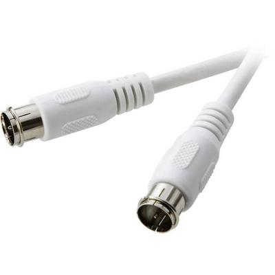 SpeaKa Professional SAT Anschlusskabel [1x F-Quickstecker - 1x F-Quickstecker] 1.50 m 75 dB Weiß