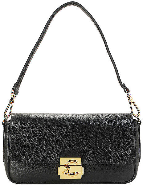 Coccinelle Ledertasche - Schultertache C-ME LOCK Medium schwarz EG